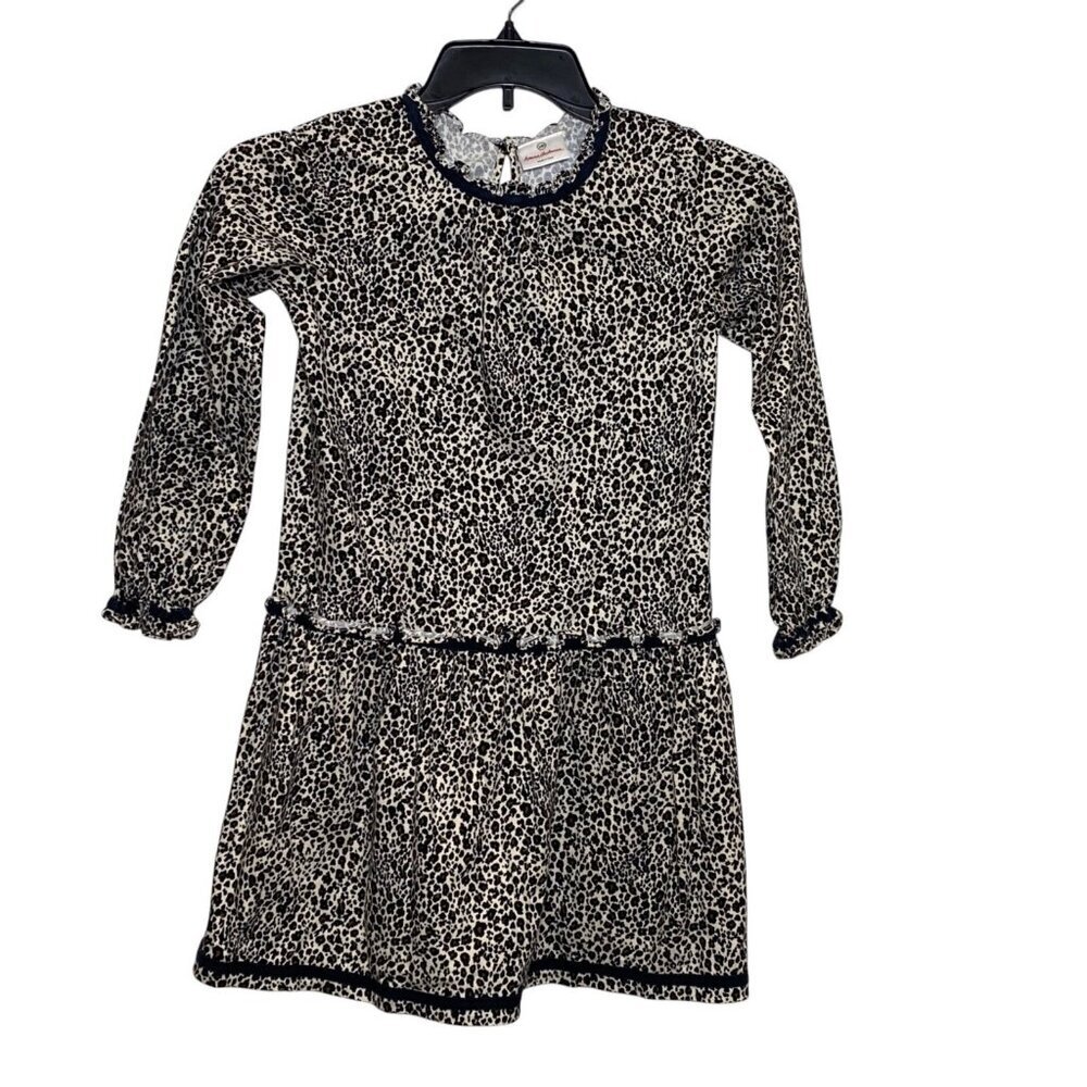 Hannah Anderson Dress Size 140 ( 10) Animal Print Long Sleeve Ruffle Detail